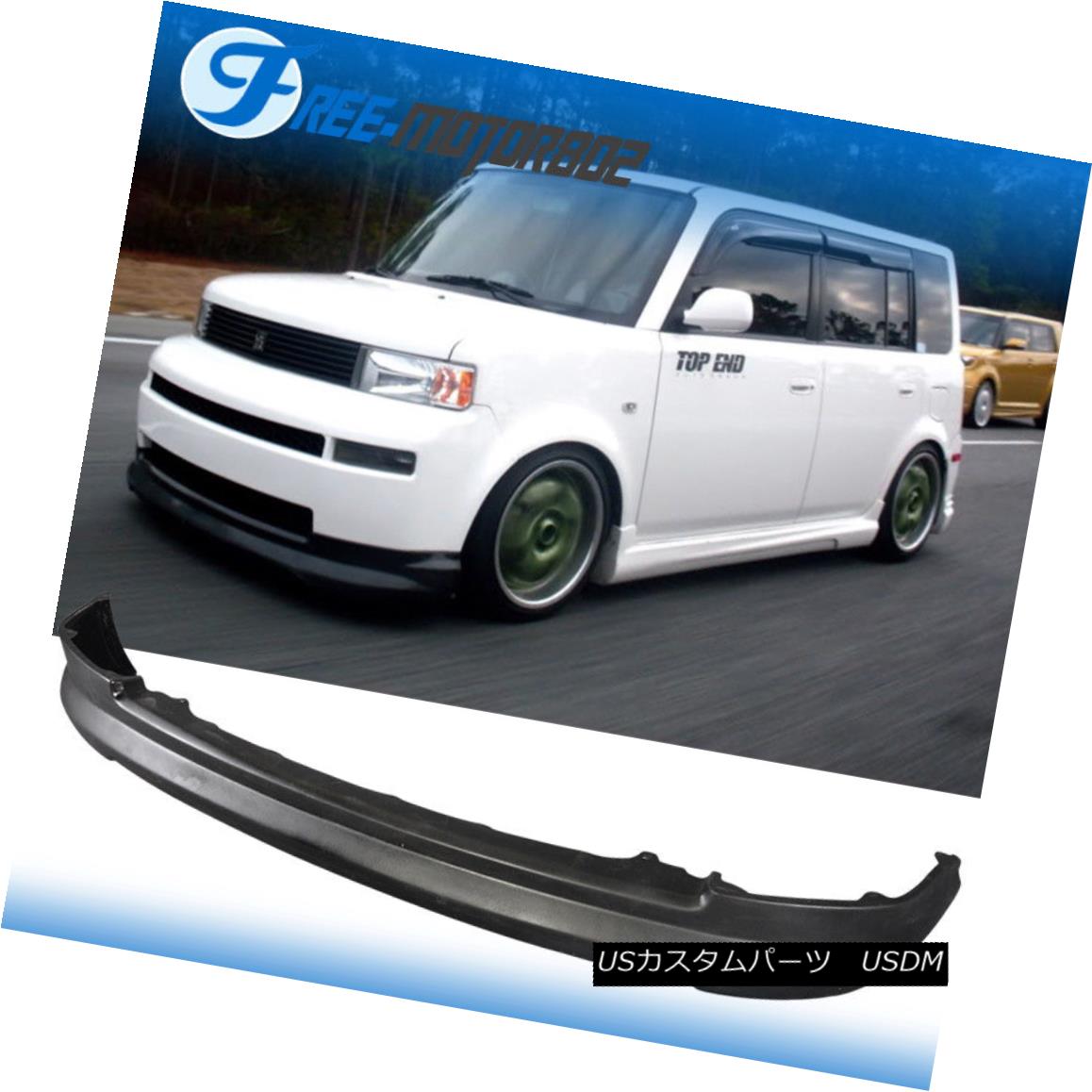 エアロパーツ Fit 03-07 Scion XB Base Wagon PU Front Bumper Lip Spoiler K Style フィット03-07シオンXBベースワゴンPUフロントバンパーリップスポイラーKスタイル 【並行輸入品】