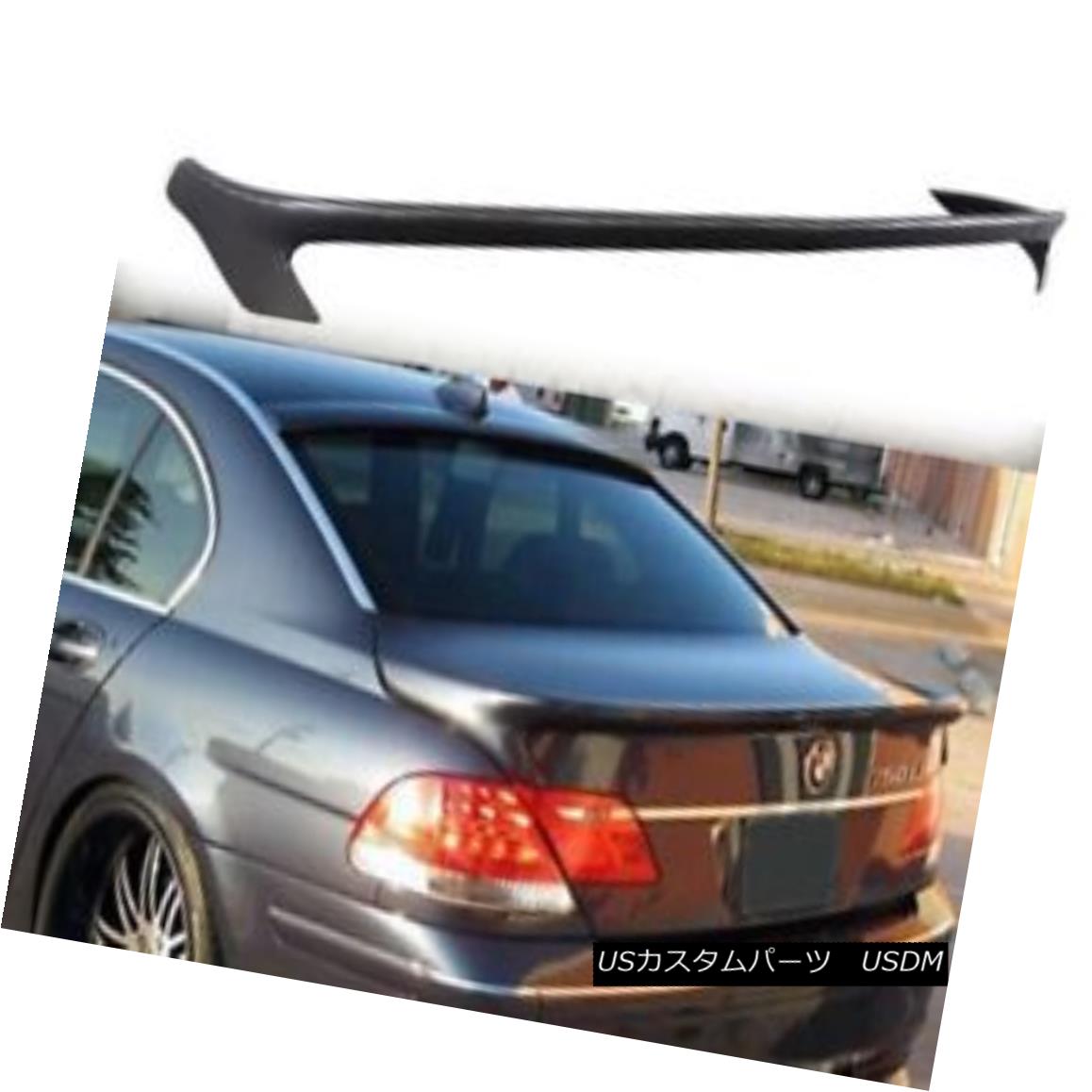 エアロパーツ 02-05 BMW E65 7-SERIES ACS REAR TRUNK SPOILER DECKLID WING DECK LIP UNPAINTED 02-05 BMW E65 7シリーズACSリアトランクスポイラーデッキウインドデッキリップ未装着 【並行輸入品】