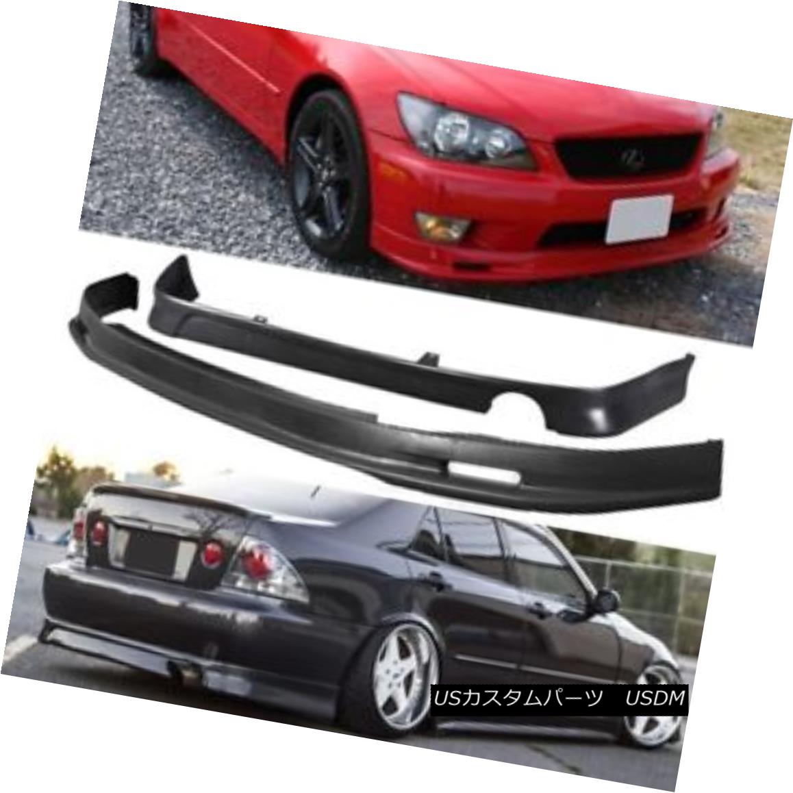 エアロパーツ FOR NEW 01-05 IS300 PU URETHANE MUG FRONT + J REAR BUMPER LIP SPOILER BODY KIT NEW用01-05 IS300 PU URETHANE MUG FRONT + J REARバンパーリップスポイラーボディキット 【並行輸入品】