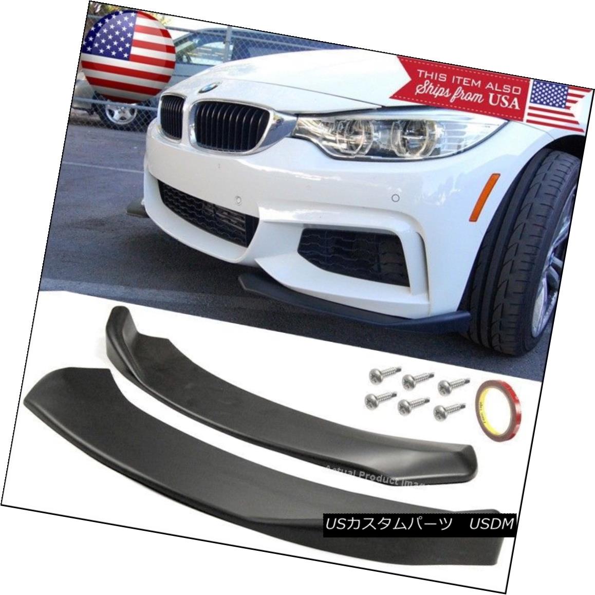 エアロパーツ Front Bumper Lip Valance Spoiler Chin Splitters Winglet Blade For Mazda Subaru マツダスバル用フロントバンパーリップバランススポイラーチンスプリッターズウィングレットブレード 【並行輸入品】