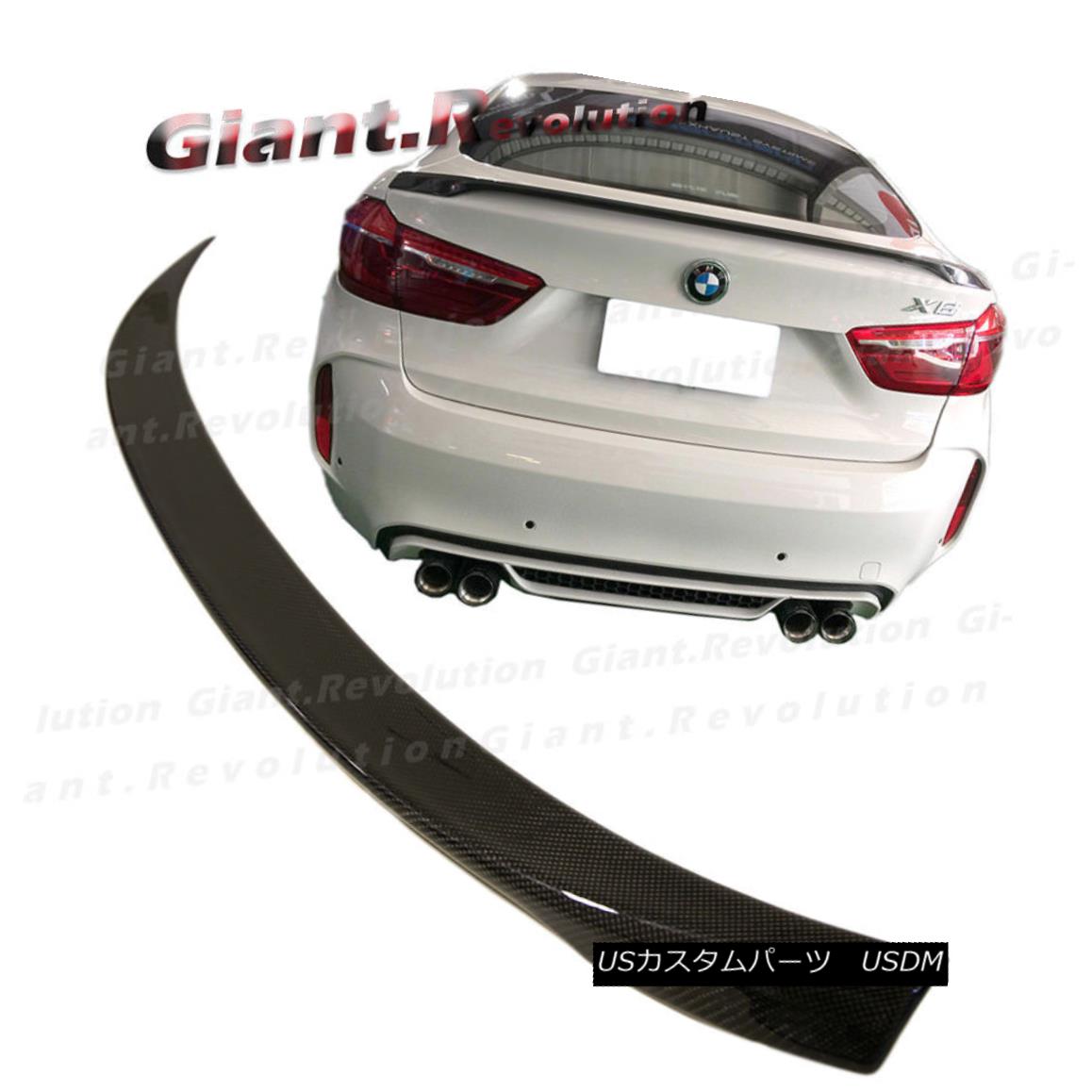 エアロパーツ P Design Carbon Fiber Trunk Spoiler Wing For 2015-17 BMW New F16 X6 F86 X6M SUV Pデザイン2015-17 BMW New F16 X6 F86 X6M SUV用炭素繊維トランク・スポイラー・ウィング 【並行輸入品】