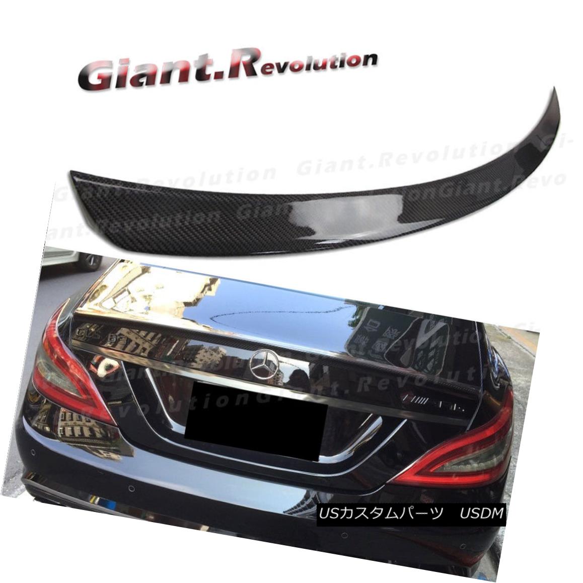 エアロパーツ For Benz 11-16 W218 CLS500 CLS350 4DR Carbon Fiber A Look Rear Trunk Spoiler Lid ベンツ11-16 W218 CLS500 CLS350 4DR炭素繊維ルックリアトランク・スポイラー・リッド 【並行輸入品】