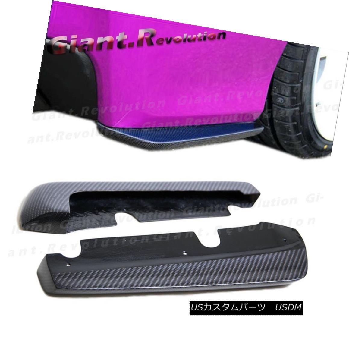 エアロパーツ Carbon Fiber Rear Bumper Splitter Lips Set For 15-17 SUBARU STI WRX CS-Style 4DR カーボンファイバーリアバンパースプリッターリップス15-17 SUBARU STI WRX CSスタイル4DR用 【並行輸入品】｜カスタムパーツ WORLD倉庫