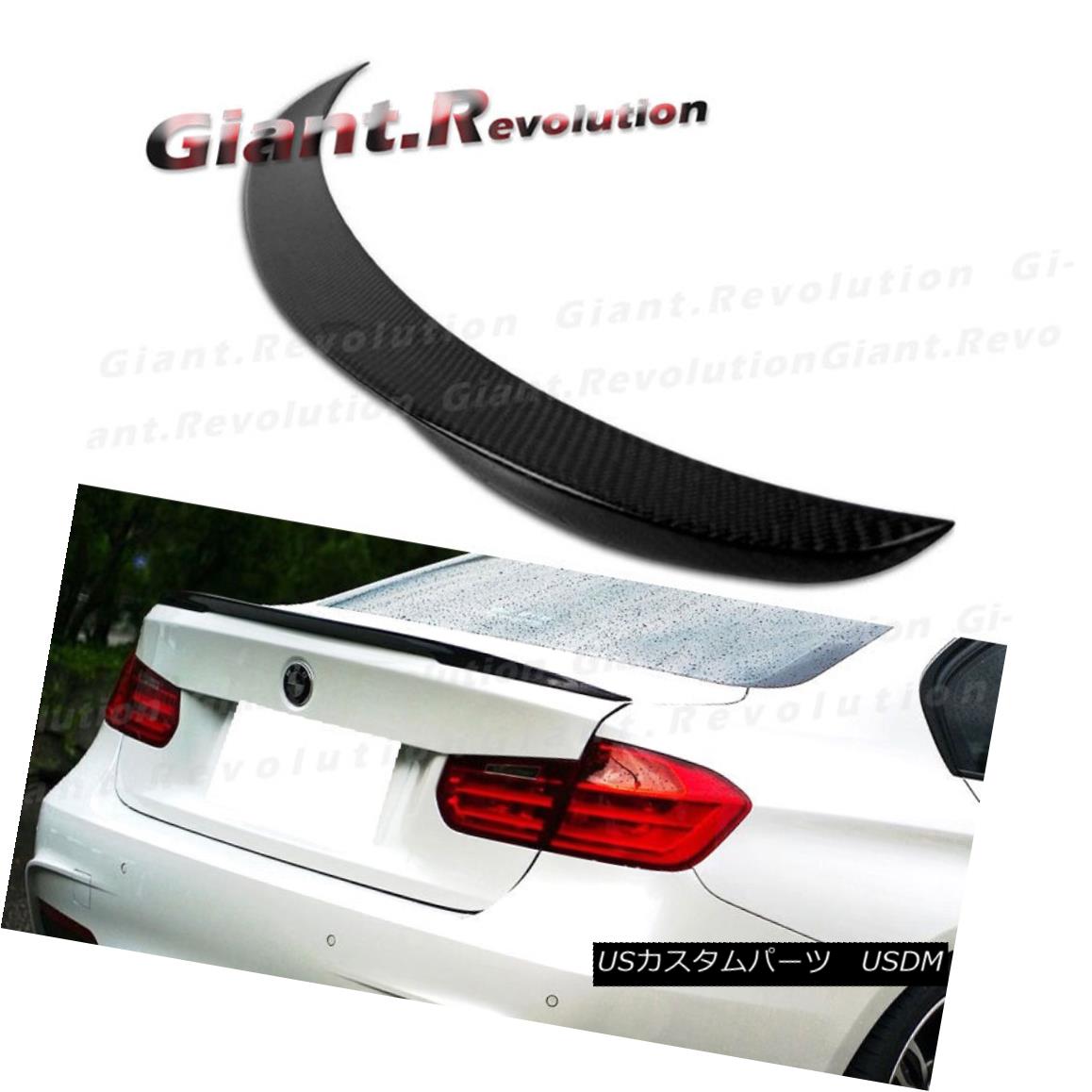 エアロパーツ For BMW 2012-2016 F30 320i 328i Sedan 4DR Carbon Fiber P Look Trunk Wing Spoiler BMW 2012-2016 F30 320i 328iセダン4DRカーボンファイバーPルックトランクウイングスポイラー 【並行輸入品】|カスタムパーツ WORLD倉庫