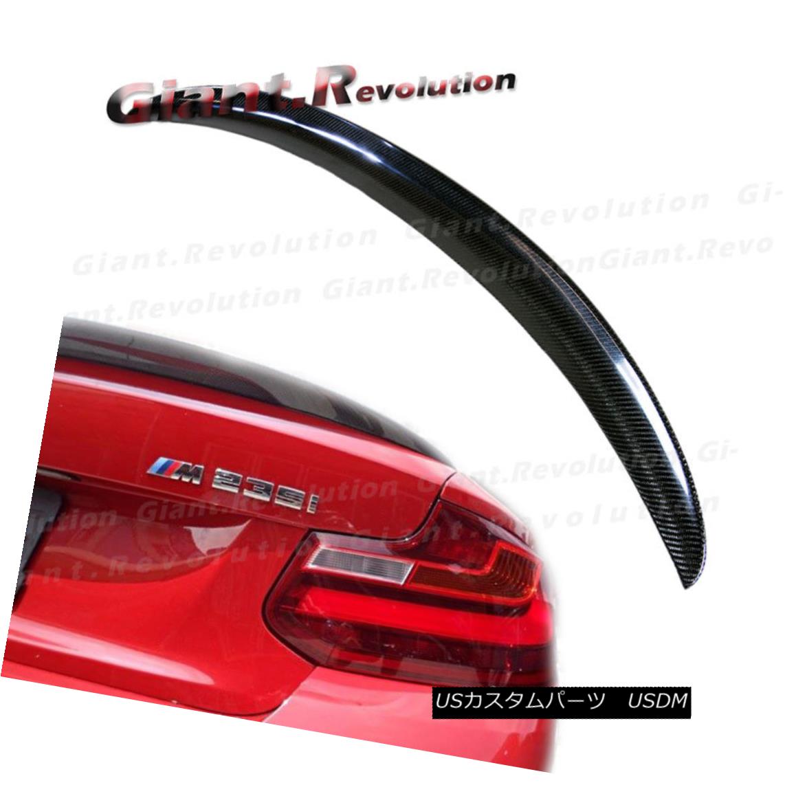 エアロパーツ Carbon Fiber For 2014-2016 BMW F22 220i 235i 2DR Boot P Style Rear Trunk Spoiler カーボンファイバー2014-2016 BMW F22 220i 235i 2DRブーツPスタイルリアトランクスポイラー 【並行輸入品】