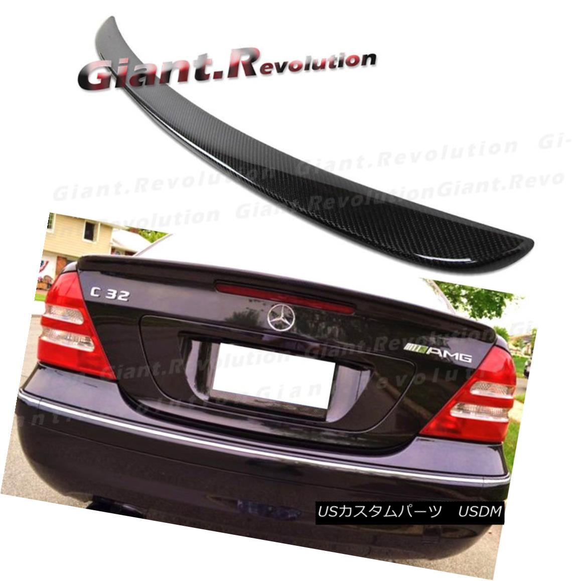 エアロパーツ 3K Carbon Fiber 01-07 Benz W203 C-Sedan A Look Rear Trunk Spoiler C320 C240 4DR 3Kカーボンファイバー01-07ベンツW203 C-セダンルックリアトランクスポイラーC320 C240 4DR 【並行輸入品】