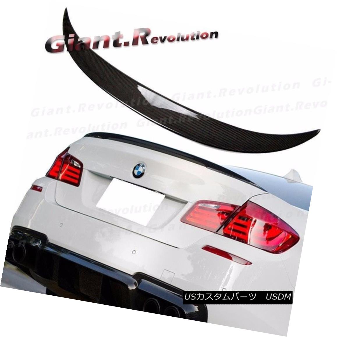 エアロパーツ Carbon Fiber P Look Add On Trunk Spoiler Fit 11-16 BMW F10 550i 535i M5 4DR Wing カーボンファイバーPルックスポイラーフィット11-16 BMW F10 550i 535i M5 4DRウィング 【並行輸入品】|カスタムパーツ WORLD倉庫