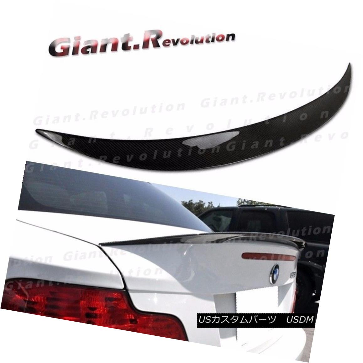 エアロパーツ Carbon Fiber P Type Rear Trunk Spoiler Fit BMW 08-13 E82 1-Series 2DR Boot Lid カーボンファイバーPタイプリアトランク・スポイラー・フィットBMW 08-13 E82 1シリーズ2DRブーツ・リッド 【並行輸入品】|カスタムパーツ WORLD倉庫