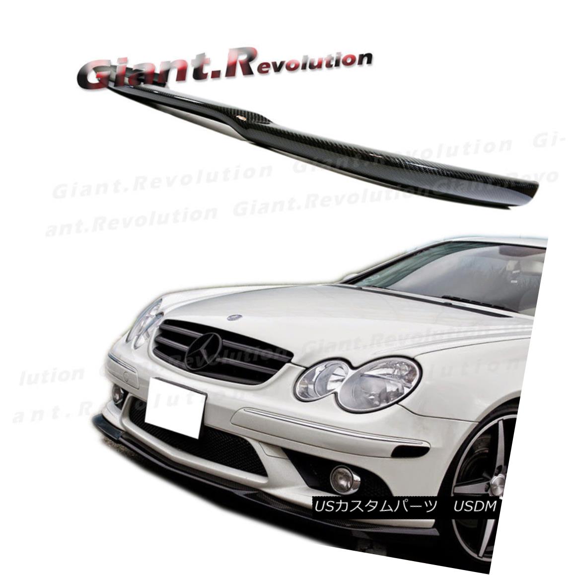エアロパーツ CS Type Carbon Fiber Front Bumper Add-on Lip For 02-06 BENZ W209 CLK55AMG Model CSタイプカーボンファイバーフロントバンパーアドオンリップ02-06 BENZ W209 CLK55AMGモデル 【並行輸入品】
