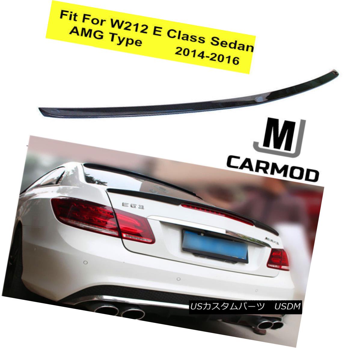 エアロパーツ AMG TYPE CARBON FIBER TRUNK SPOILER Fit For MERCEDES BENZ W212 E CLASS 2014-2016 メルセデスベンツW212 Eクラス2014-2016クラス用AMGタイプカーボンファイバートランクスポイラー 【並行輸入品】