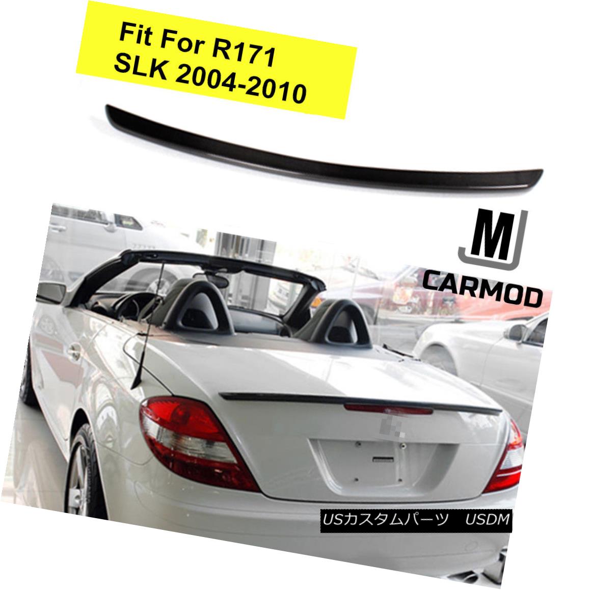 エアロパーツ Fit For MERCEDES BENZ R171 SLK AMG Type Carbon Fiber Rear Trunk Lip Spoiler メルセデスベンツR171 SLK AMGタイプカーボンファイバーリアトランクリップスポイラー 【並行輸入品】