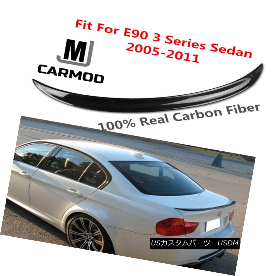 エアロパーツ FIT FOR BMW 3 Series 320i 323i 325i 335i 328i Sedan CARBON FIBER REAR SPOILER FIT FOR BMW 3シリーズ320i 323i 325i 335i 328iセダンカーボンファイバーリアスポイラ 【並行輸入品】