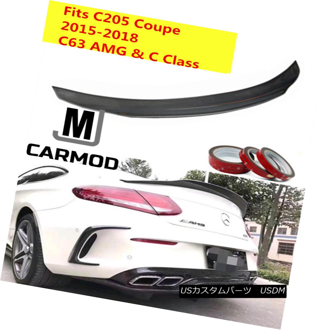 エアロパーツ PSM Style Carbon Fiber Trunk Spoiler Fit For MERCEDES-BENZ C205 C63 AMG Coupe MERCEDES-BENZ C205 C63 AMGクーペ用PSMスタイル炭素繊維トランク・スポイラー・フィット 【並行輸入品】|カスタムパーツ WORLD倉庫