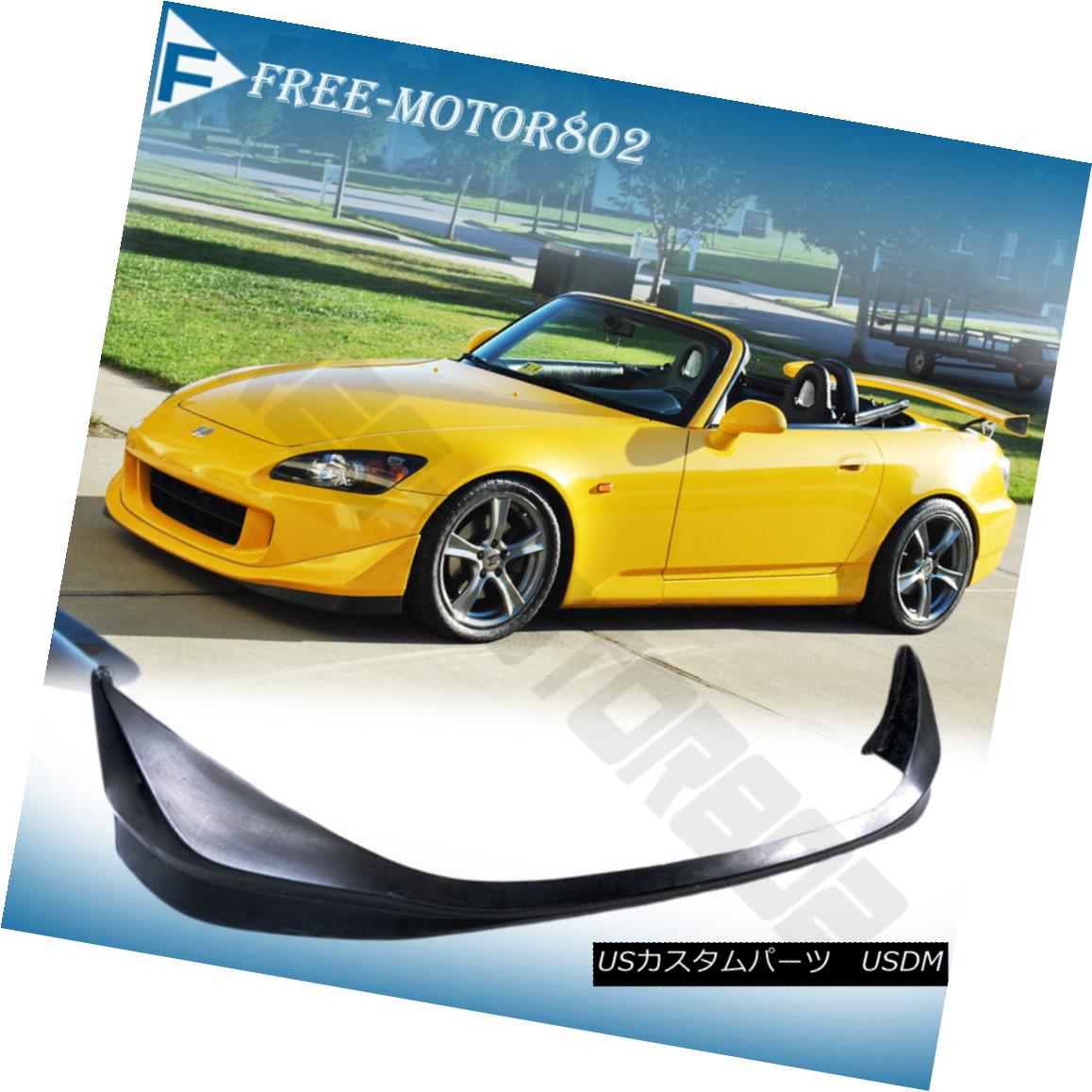 エアロパーツ FOR 04-09 HONDA S2000 FRONT BUMPER LIP SPOILER BODYKIT PU AP2 CR CLUB RACER フォー04-09ホンダS2000フロントバンパーリップスポイラーボディキットPU AP2 CRクラブレーサー 【並行輸入品】