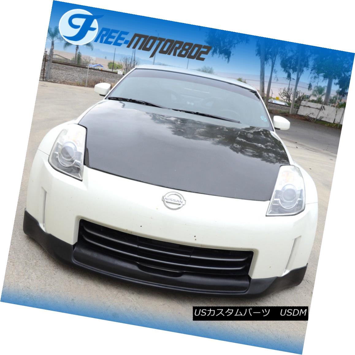 エアロパーツ For 06-08 Nissan 350Z Fairlady Z Z33 INGS Style Front Bumper Lip Urethane 06-08日産350ZフェアレディZ Z33 INGSスタイルフロントバンパーリップウレタン 【並行輸入品】
