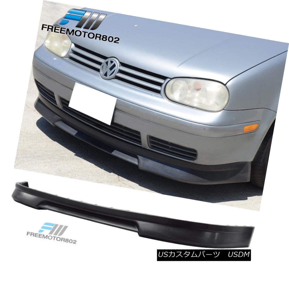 エアロパーツ For 99-04 Volkswagen VW Golf Mk4 P3 Style Front Bumer Lip Urethane 99-04用フォルクスワーゲンVWゴルフMk4 P3スタイルフロントバンパーリップウレタン 【並行輸入品】