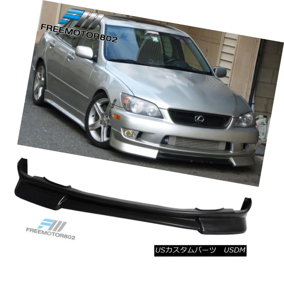 エアロパーツ For 01-05 Lexus IS300 Front Bumper Lip Spoiler Bodykit WD Style Urethane PU 01-05レクサスIS300フロントバンパーリップスポイラーボディキットWDスタイルウレタンPU 【並行輸入品】