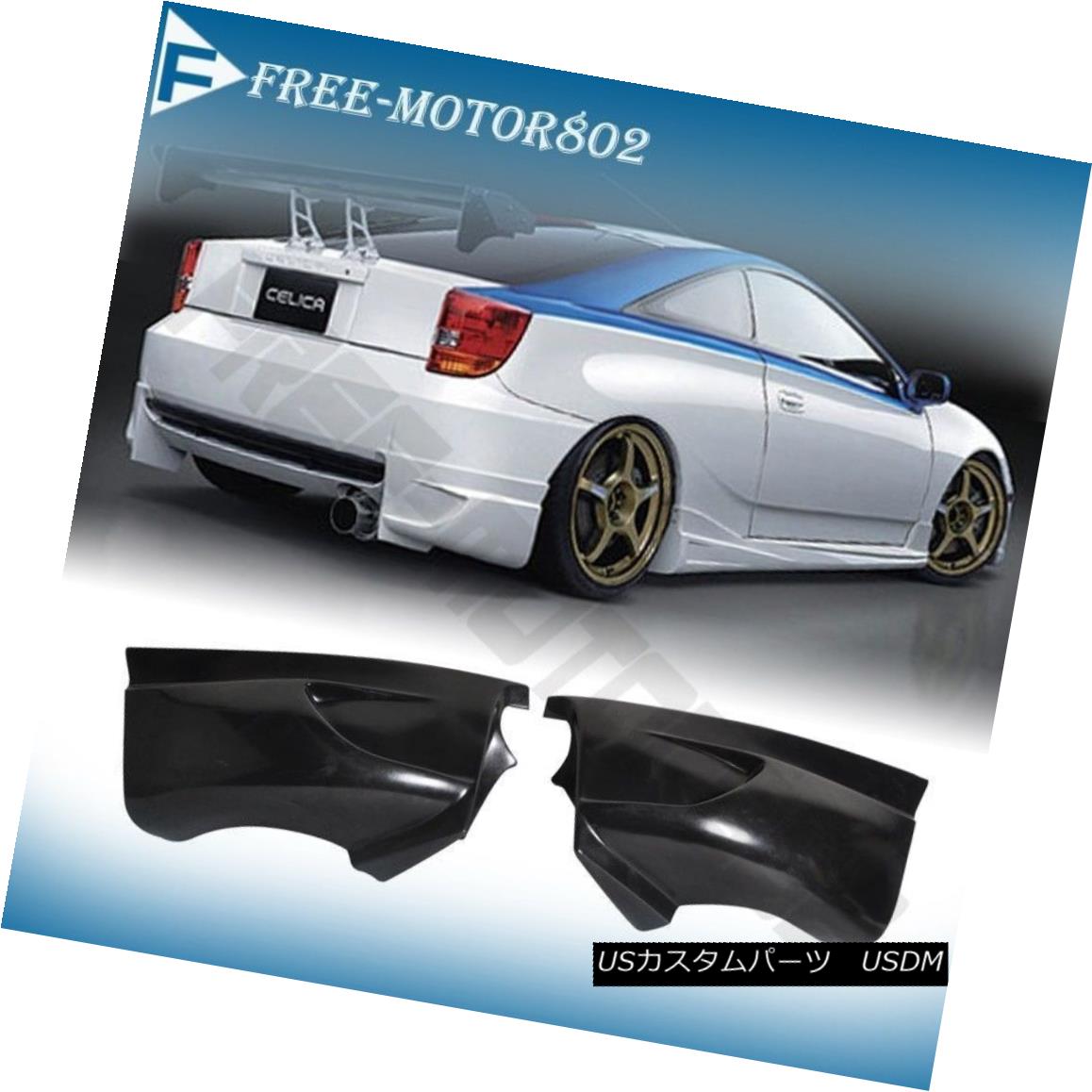 エアロパーツ Fit 00 01 02 03 04 05 TOYOTA CELICA Rear Bumper Lip Spoiler VIP Style 2PCS フィット00 01 02 03 04 05 TOYOTA CELICAリアバンパーリップスポイラーVIPスタイル2PCS 【並行輸入品】