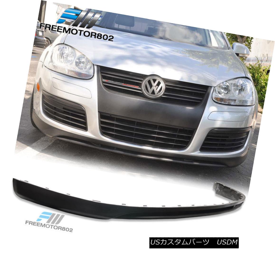 エアロパーツ For 05-10 Volkswagen Vw Golf GTI MK5 Jetta Front Bumper Lip Urethane 05-10フォルクスワーゲンVWゴルフGTI MK5ジェッタフロントバンパーリップウレタン 【並行輸入品】