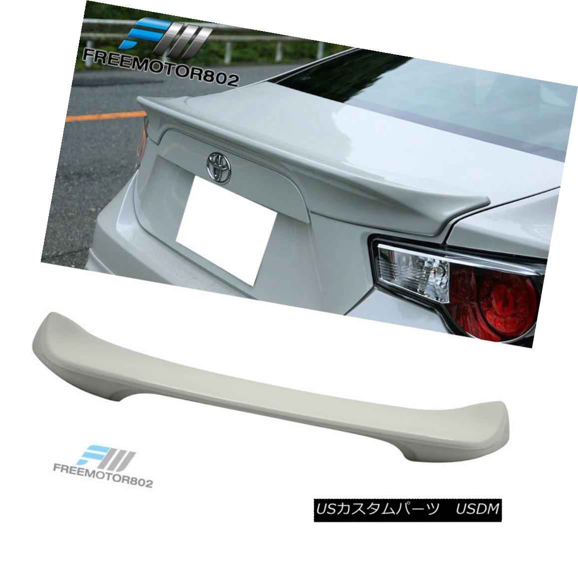エアロパーツ Fit 13-16 Subaru BRZ Scion FRS Painted Trunk Spoiler Whiteout Satin White #37J フィット13-16スバルBRZサイオンFRS塗装トランクスポイラーホワイトアウトサテンホワイト＃37J 【並行輸入品】