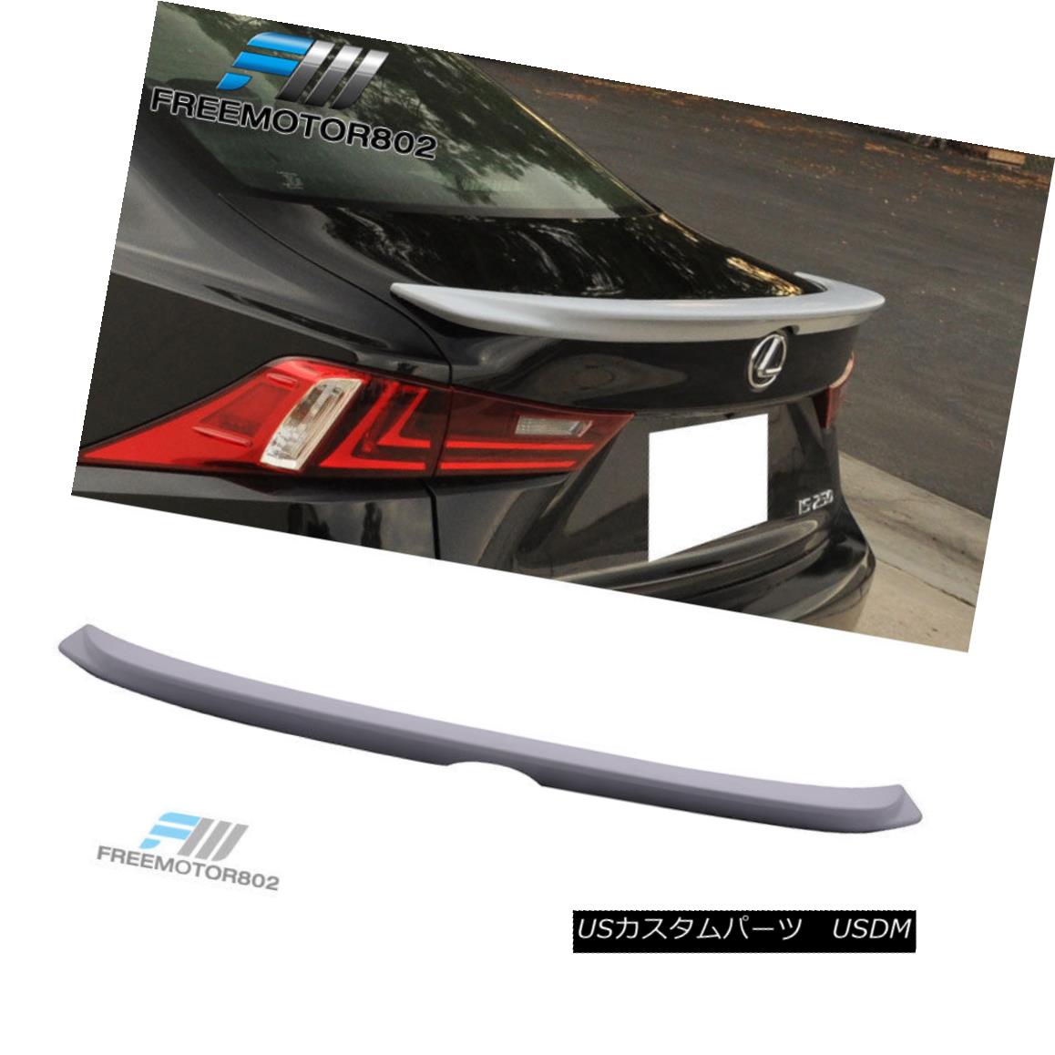 エアロパーツ Fits 14-16 Lexus IS250 IS350 Rear Trunk Spoiler Wing PU OEM F-Sport Style フィット14-16レクサスIS250 IS350リアトランクスポイラーウイングPU OEM F-スポーツスタイル 【並行輸入品】 62,315円