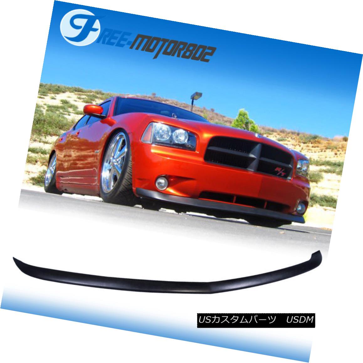 エアロパーツ For 2006-2010 Dodge Charger OE Style Front Bumper Lip Unpainted Urethane Black 2006-2010 Dodge Charger OEスタイルフロントバンパーリップ未塗装ウレタンブラック 【並行輸入品】