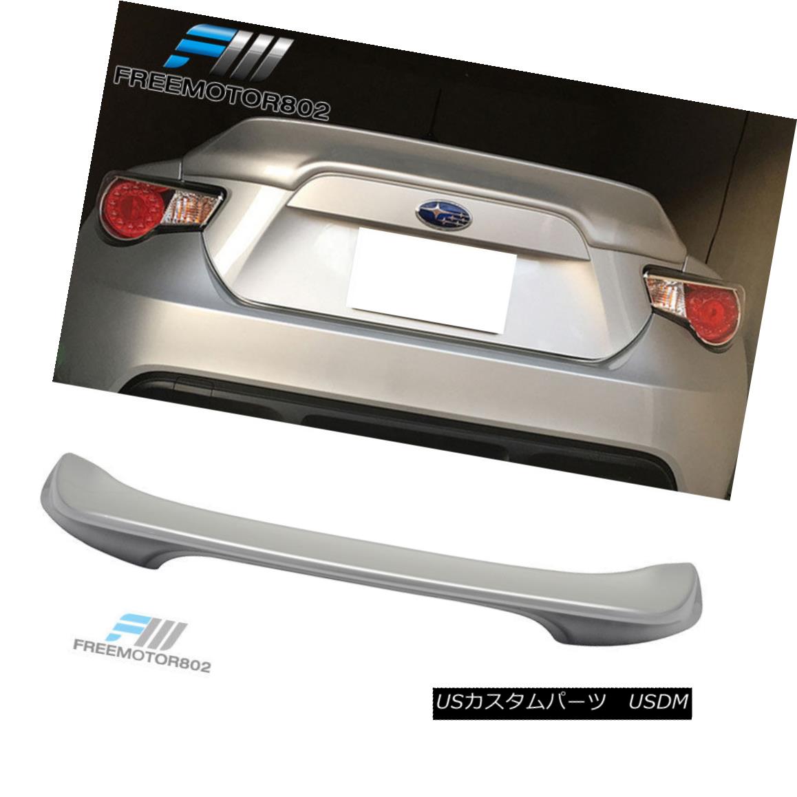 エアロパーツ Fit 13-16 Scion FRS BRZ Painted Trunk Spoiler Argento Sterling Silver #D6S フィット13-16サイオンFRS BRZ塗装トランクスポイラーアルジェントスターリングシルバー＃D6S 【並行輸入品】