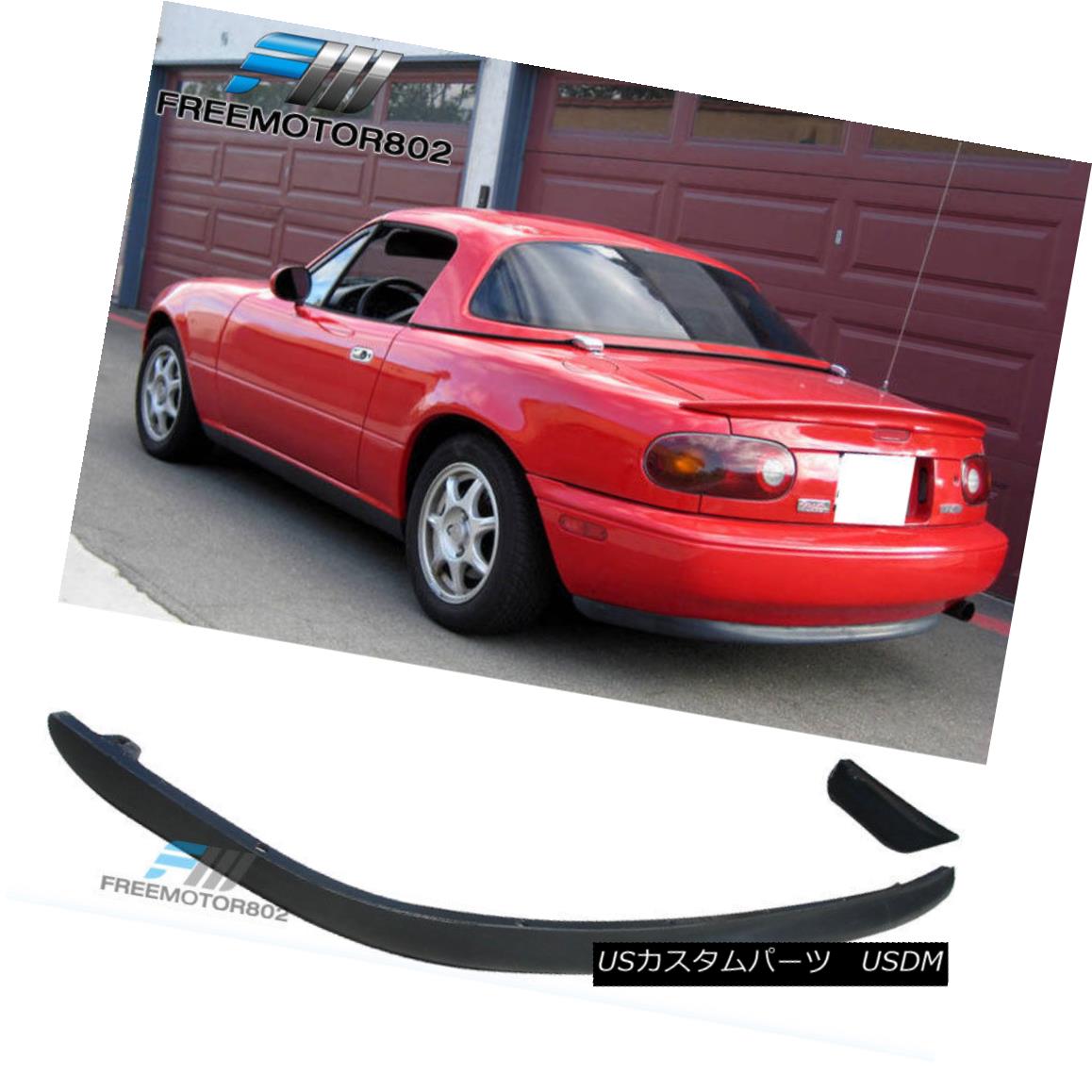 エアロパーツ For 90-97 Mazda Miata MX5 RS Style Rear Bumper Lip Spoiler Kit PU 90-97マツダMiata MX5 RSスタイルリアバンパーリップスポイラーキットPU 【並行輸入品】