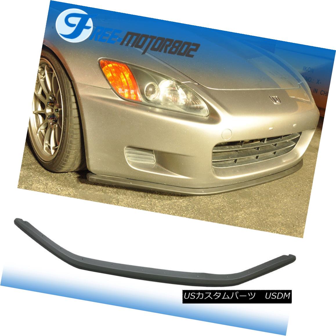エアロパーツ Fit 00-03 Honda S2000 Aero Style PU Front Under Bumper Lip Spoiler-Splitter フィット00-03ホンダS2000エアロスタイルPUフロントアンダーバンパーリップスポイラースプリット er 【並行輸入品】