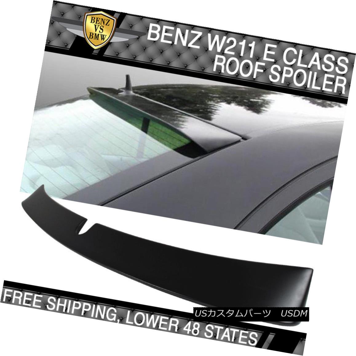 エアロパーツ 03-05 Benz E Class W211 L Style Unpainted ABS Rear Window Visor 03-05ベンツEクラスW211 LスタイルアンパインドABSリアウィンドウバイザー 【並行輸入品】