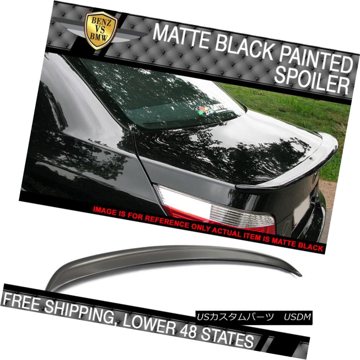 エアロパーツ 04-10 BMW E60 5 Series Trunk Spoiler Matte Black Painted ABS 04-10 BMW E60 5シリーズトランクスポイラーマットブラック塗装ABS 【並行輸入品】 64,917円