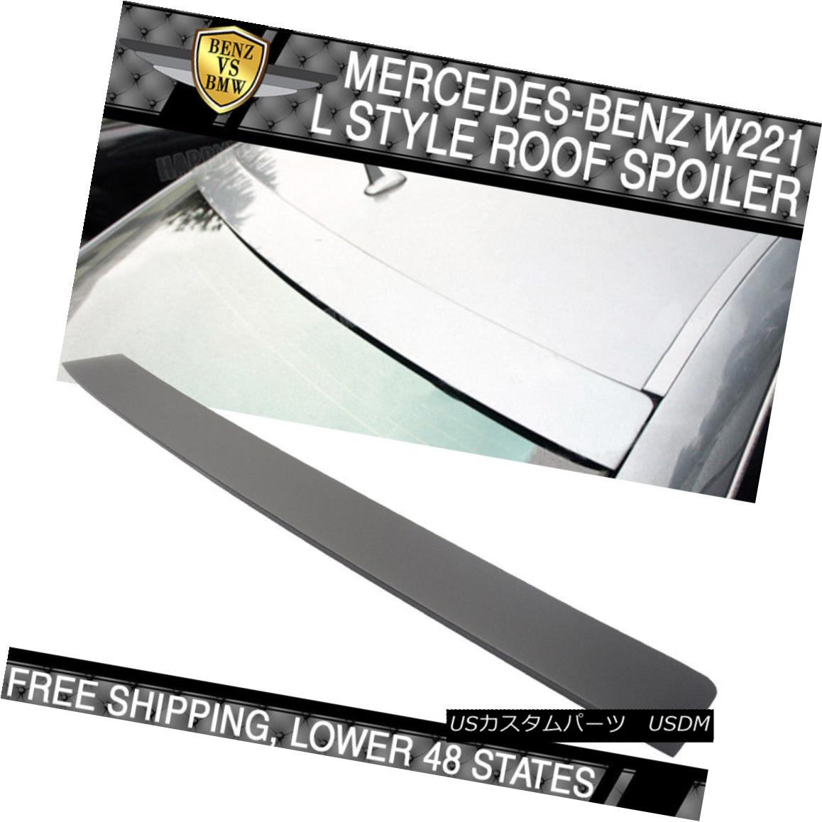 エアロパーツ 07-13 08 09 10 11 12 Mercedes Benz W221 S-Class ABS Roof Spoiler Wing 07-13 08 09 10 11 12メルセデスベンツW221 SクラスABSルーフスポイラーウイング 【並行輸入品】
