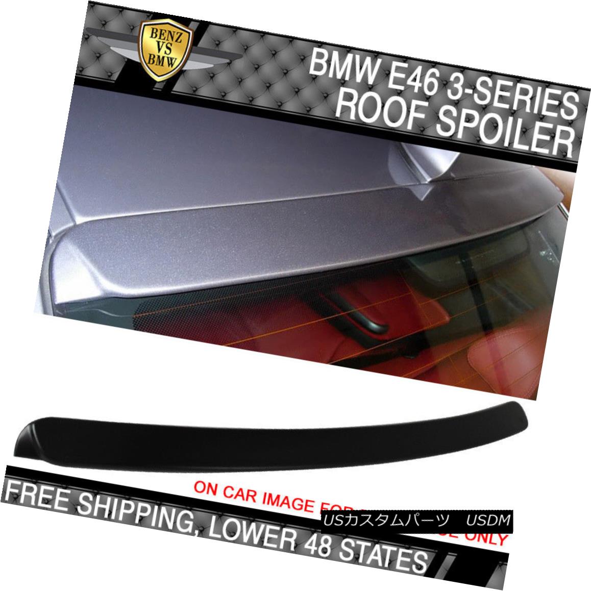 エアロパーツ 99-05 BMW 3 Series E46 4Dr AC Style Unpainted ABS Roof Spoiler 99-05 BMW 3シリーズE46 4Dr ACスタイル未塗装ABSルーフスポイラー 【並行輸入品】