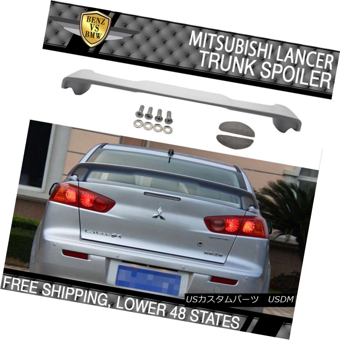 エアロパーツ 08-15 Mitsubishi Lancer 4Dr Sedan OE Style Trunk Spoiler ABS 08-15三菱ランサー4DrセダンOEスタイルトランクスポイラーABS 【並行輸入品】