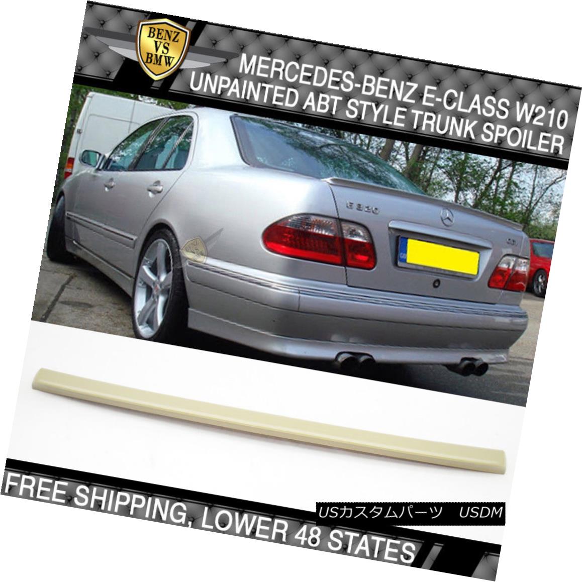 エアロパーツ 95 96 97 98 99 00 01 Benz E-Class W210 E430 4Dr ABT Type Trunk Spoiler Wing ABS 95 96 97 98 99 00 01ベンツEクラスW210 E430 4Dr ABTタイプトランクスポイラーウィングABS 【並行輸入品】