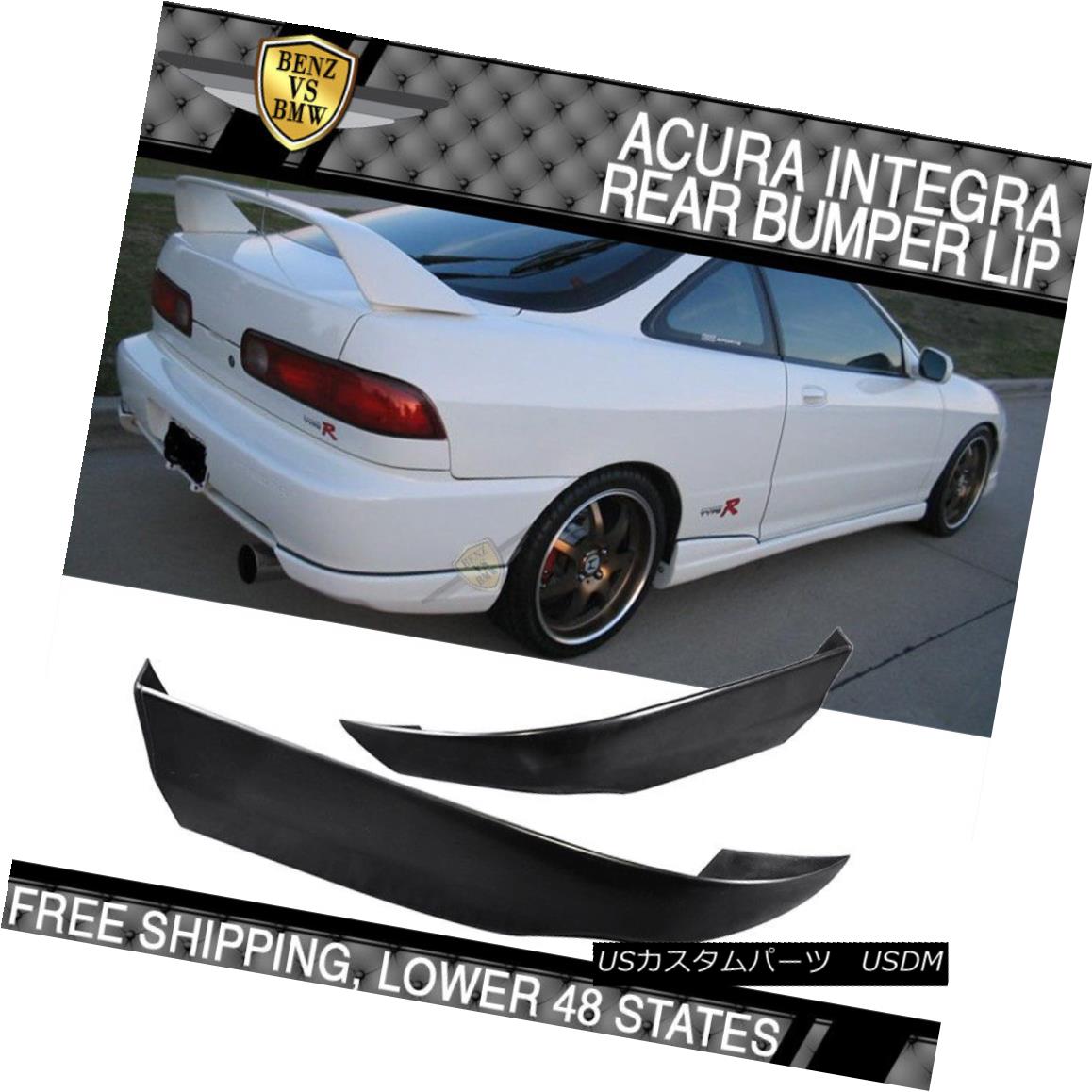 エアロパーツ ABS Plastic Rear Apron Bumper Lip Bodykit Fits 94-97 Acura Integra ABSプラスチックリアエプロンバンパーリップボディキットフィット94-97 Acura Integra 【並行輸入品】