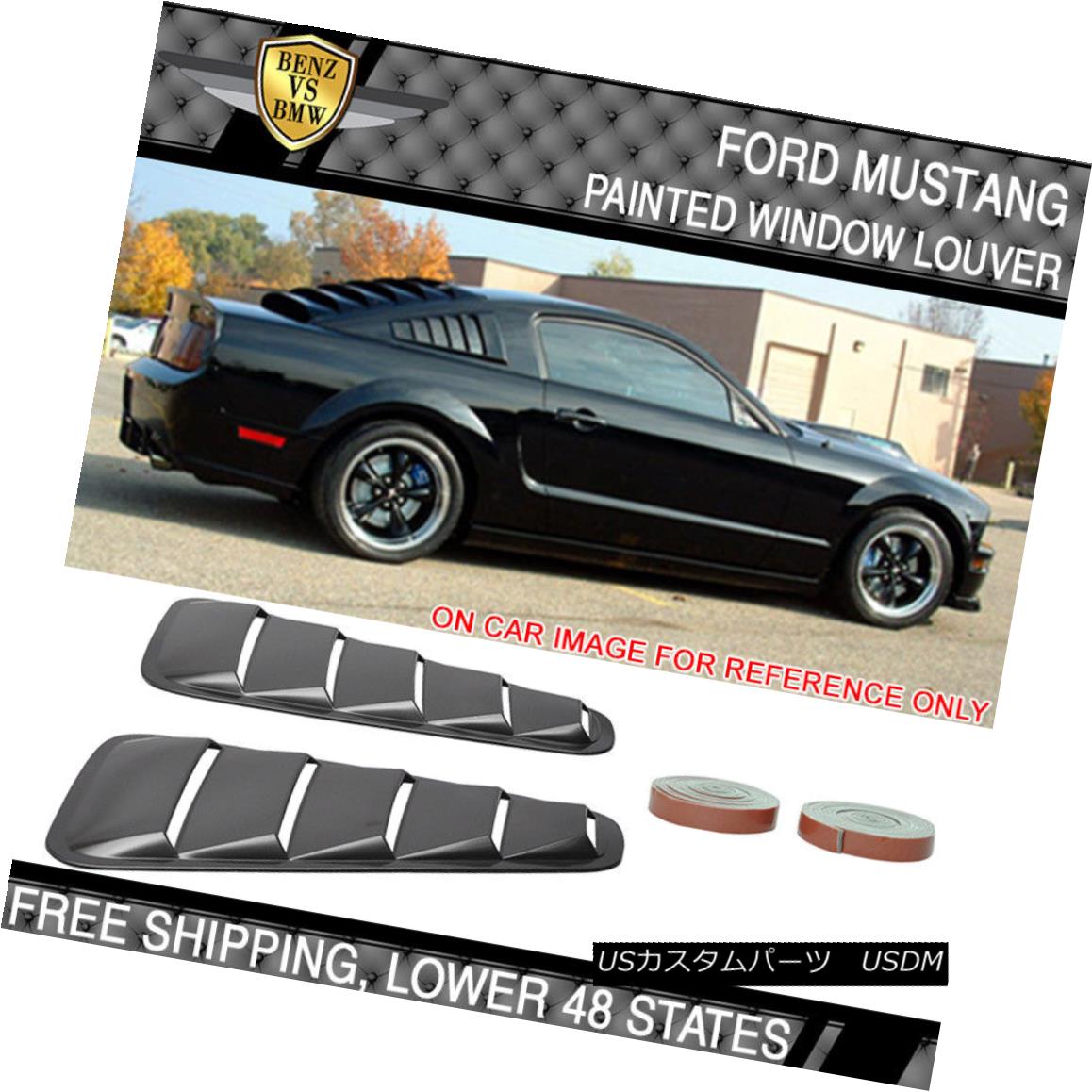 エアロパーツ 05-09 Mustang V6 ABS Side Window Louver Painted Alloy Metallic # G5 05-09ムスタングV6 ABSサイドウィンドウルーバー塗装合金メタリック＃G5 【並行輸入品】