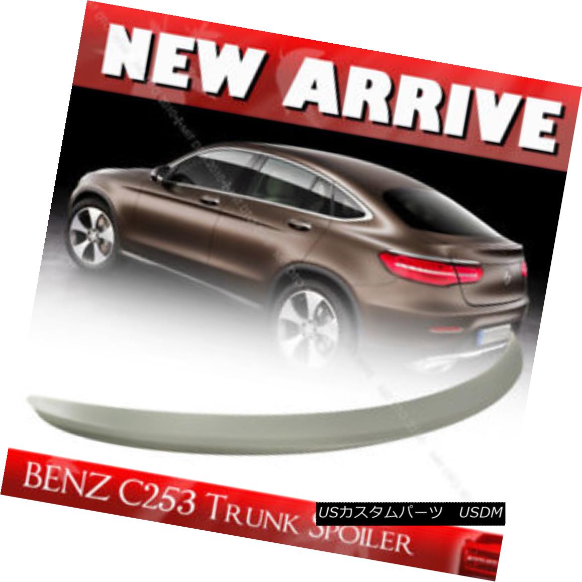 エアロパーツ Painted ABS Mercedes BENZ GLC C253 Coupe Rear Trunk Spoiler Wing 15-18 GLC300 塗装ABSメルセデスベンツGLC C253クーペリアトランクスポイラーウィング15-18 GLC300 【並行輸入品】