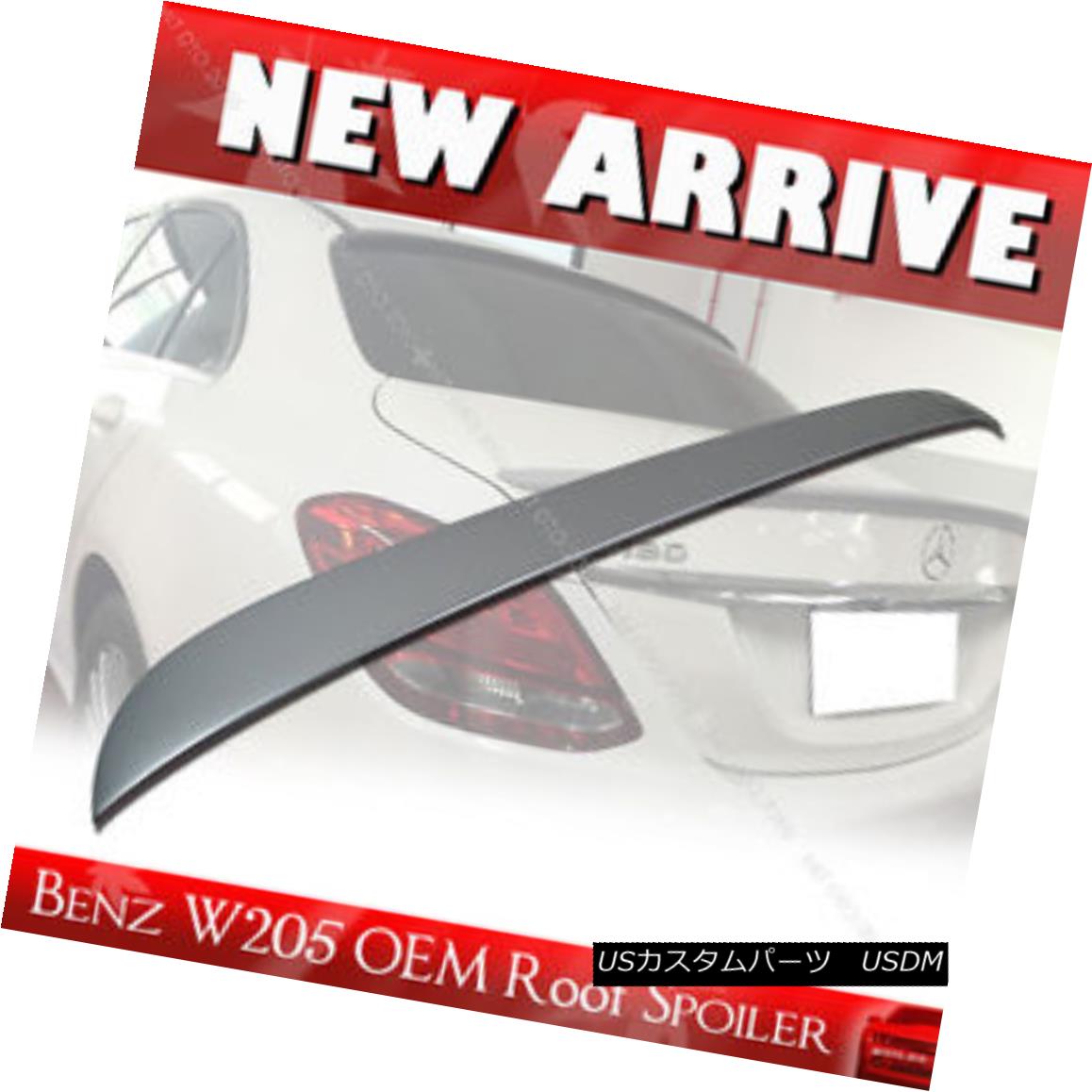 エアロパーツ Painted Mercedes BENZ W205 C-class 4DR Sedan OE Type Rear Roof Spoiler ABS 塗装メルセデスベンツW205 Cクラス4DRセダンOEタイプリアルーフスポイラーABS 【並行輸入品】