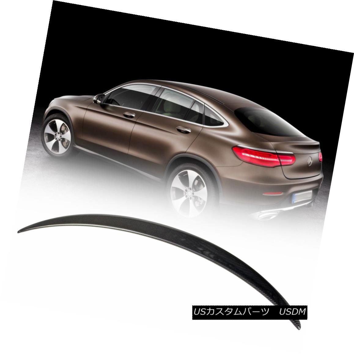 エアロパーツ Carbon Fiber Mercedes BENZ GLC C253 Coupe Rear Trunk Spoiler Wing 16-18 GLC300 炭素繊維メルセデスベンツGLC C253クーペリアトランクスポイラーウィング16-18 GLC300 【並行輸入品】