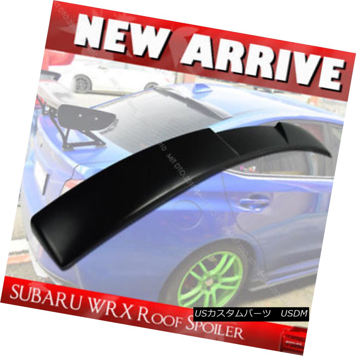 エアロパーツ Painted ABS For Subaru WRX 4th STI V-Type Rear Window Roof Spoiler Wing スバルWRX用塗装ABS第4 STI Vタイプリアウィンドウルーフスポイラーウイング 【並行輸入品】