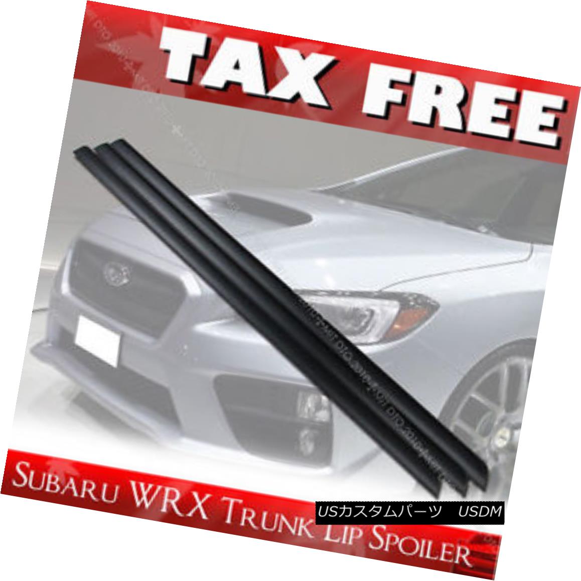 エアロパーツ UNPAINTED FOR SUBARU WRX 4DR SEDAN SALOON STI REAR TRUNK LIP SPOILER WING PUF SUBARU WRX 4DR SEDAN SALOON STIリアTRUNKリップスポイラーウイングPUF 【並行輸入品】