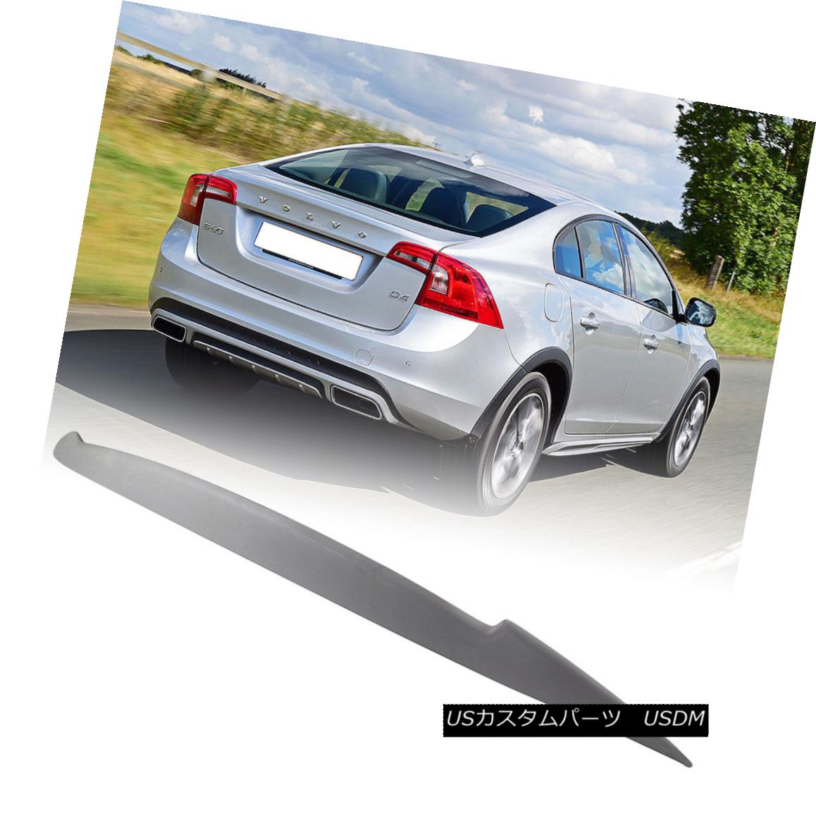 エアロパーツ 2011-2017 Paint Color V Type Rear Trunk Spoiler For VOLVO S60 T5 T6 Sport Sedan 2011年-2017ペイントカラーVタイプVOLVO S60 T5 T6スポーツセダン用リアトランク・スポイラー 【並行輸入品】