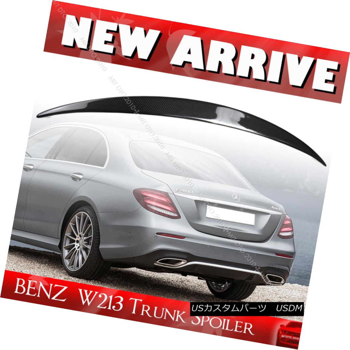 エアロパーツ Carbon OE Type Trunk Spoiler Mercedes BENZ E-Class W213 4D Sedan E400 E200 17-18 カーボンOEタイプのトランク・スポイラーメルセデス・ベンツEクラスW213 4DセダンE400 E200 17-18 【並行輸入品】|カスタムパーツ WORLD倉庫