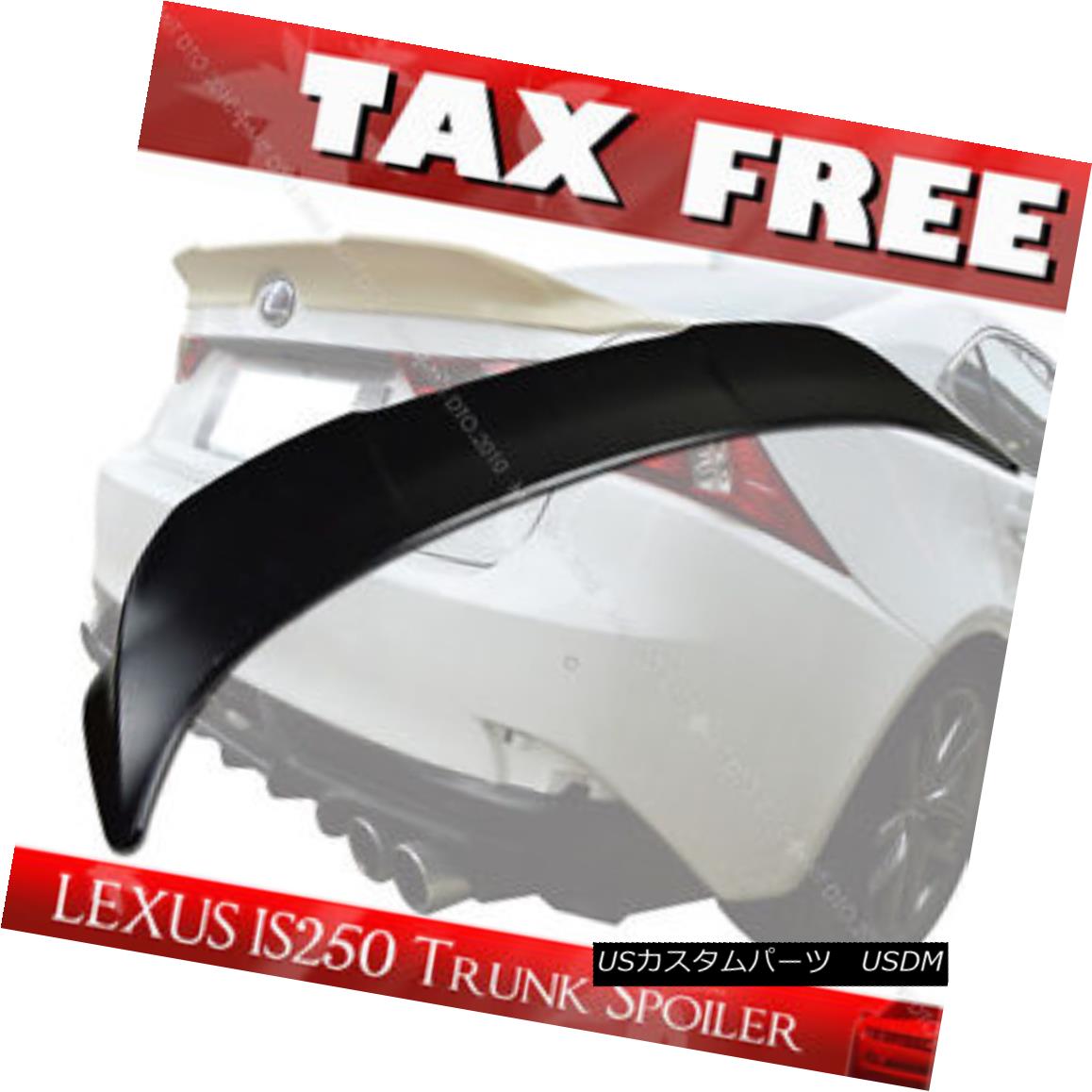 エアロパーツ Unpainted For Lexus IS250 IS350 IS F TRD Type ABS Rear Trunk Lip Spoiler Wing§ レクサスIS250 IS350 IS F TRDタイプABSリアトランクリップスポイラーウイング 【並行輸入品】