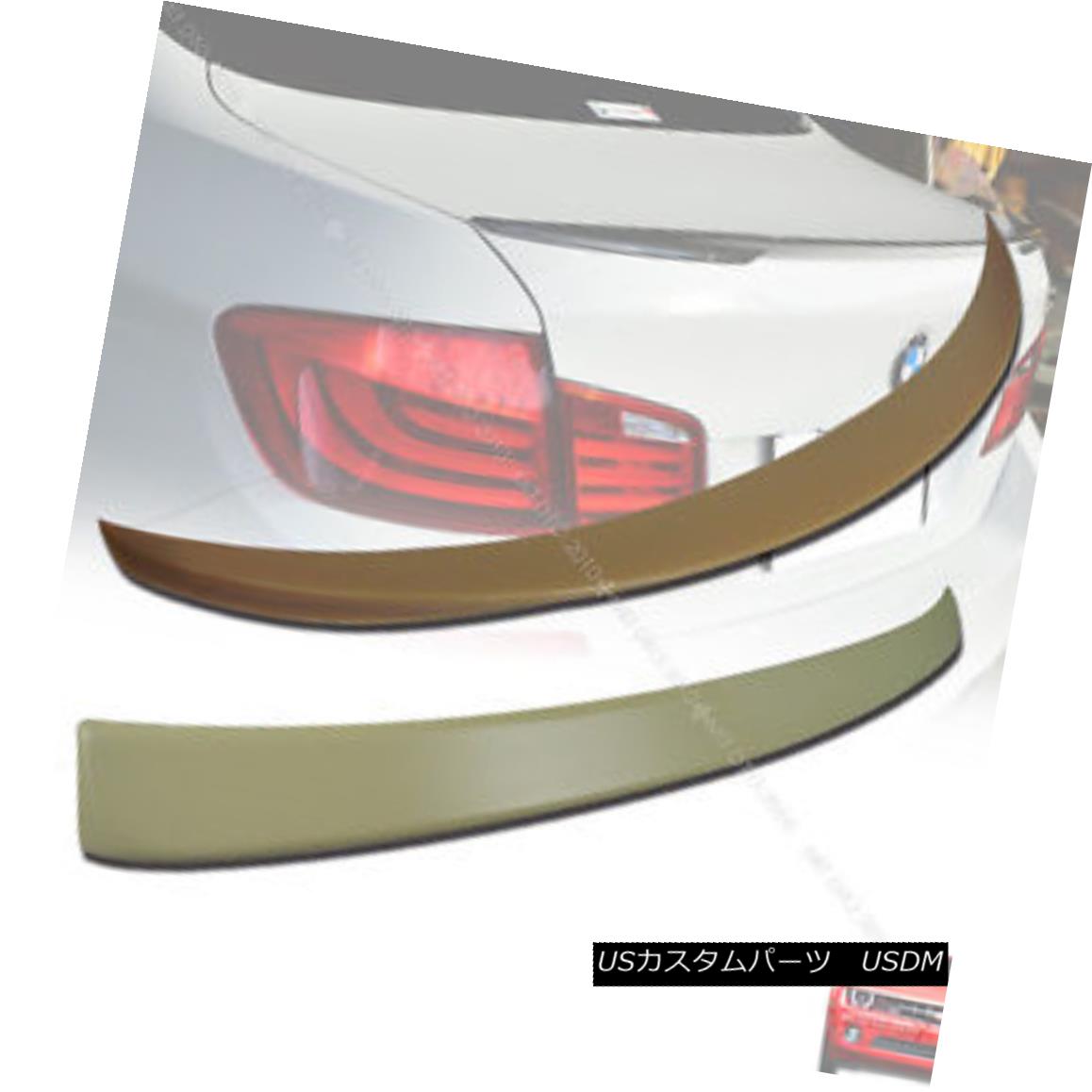 エアロパーツ Painted BMW NEW F10 A Style Roof Spoiler & P Style Trunk Spoiler ABS 10+ § ペイントされたBMW NEW F10スタイルルーフスポイラー＆amp; PスタイルトランクスポイラーABS 10 + 【並行輸入品】