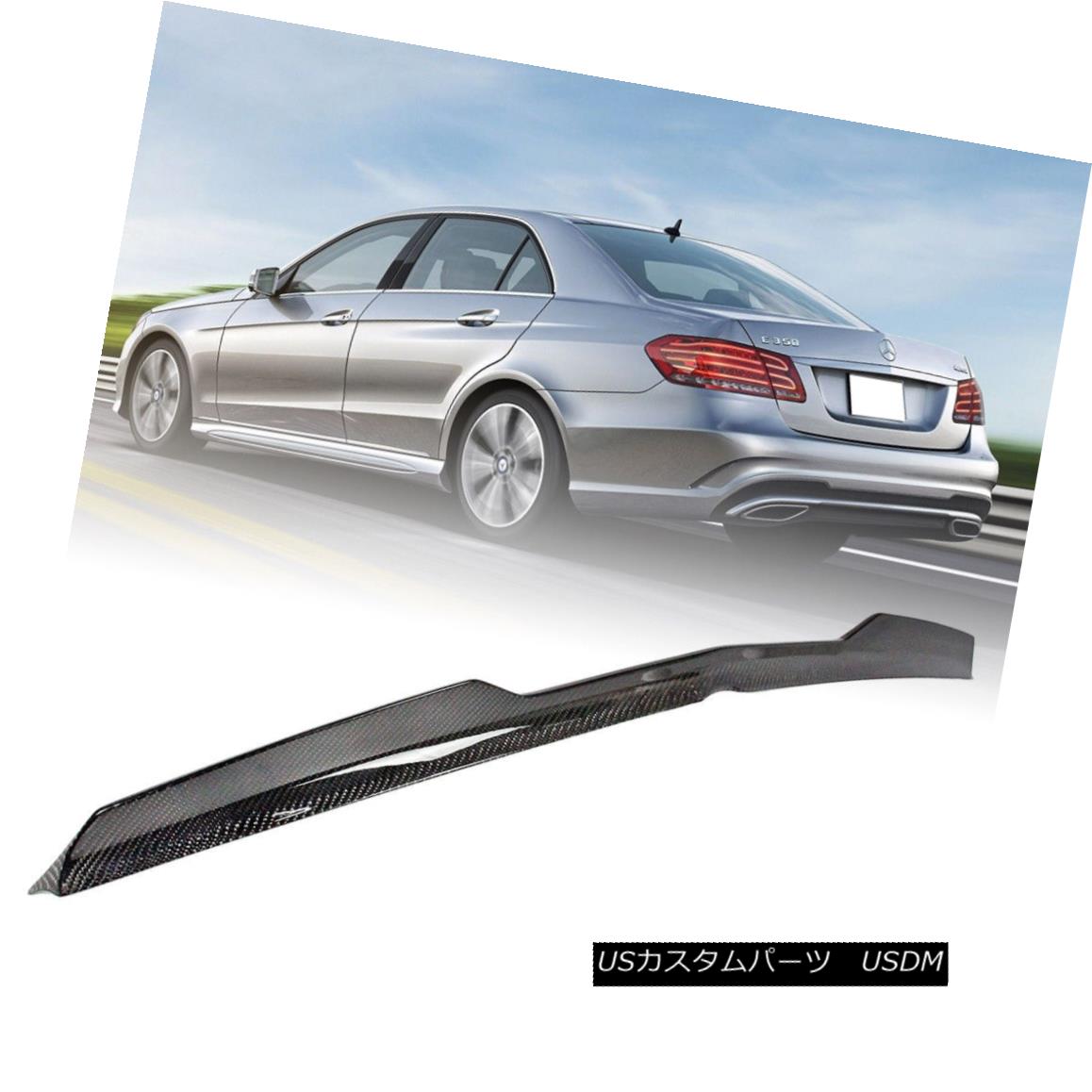 エアロパーツ Carbon Fiber Mercedes BENZ E W212 Sedan V Style Trunk Spoiler E63AMG E400 2016 炭素繊維メルセデスベンツE W212セダンVスタイルトランクスポイラーE63AMG E400 2016 【並行輸入品】