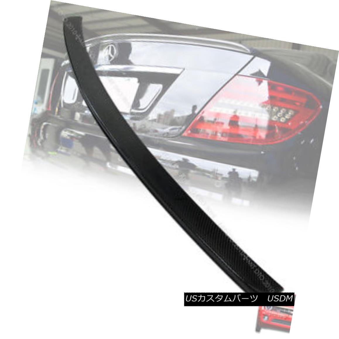 エアロパーツ Carbon Fiber Mercedes Benz C204 2DR A Type Trunk Boot Spoiler 11 12 炭素繊維メルセデスベンツC204 2DR Aタイプトランクブートスポイラー11 12 【並行輸入品】