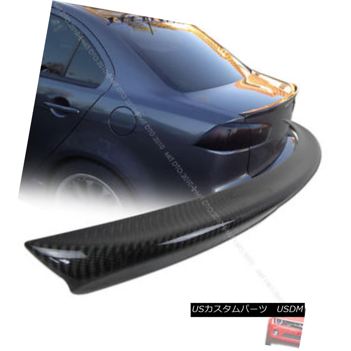 エアロパーツ ++CARBON FIBER MITSUBISHI EVO X 10 TRUNK BOOT LIP SPOILER evox REAR WING&sect; ++カーボンファイバー三菱エボX 10 TRUNK BOOT LIP SPOILERエボックスリアウイング 【並行輸入品】｜カスタムパーツ WORLD倉庫