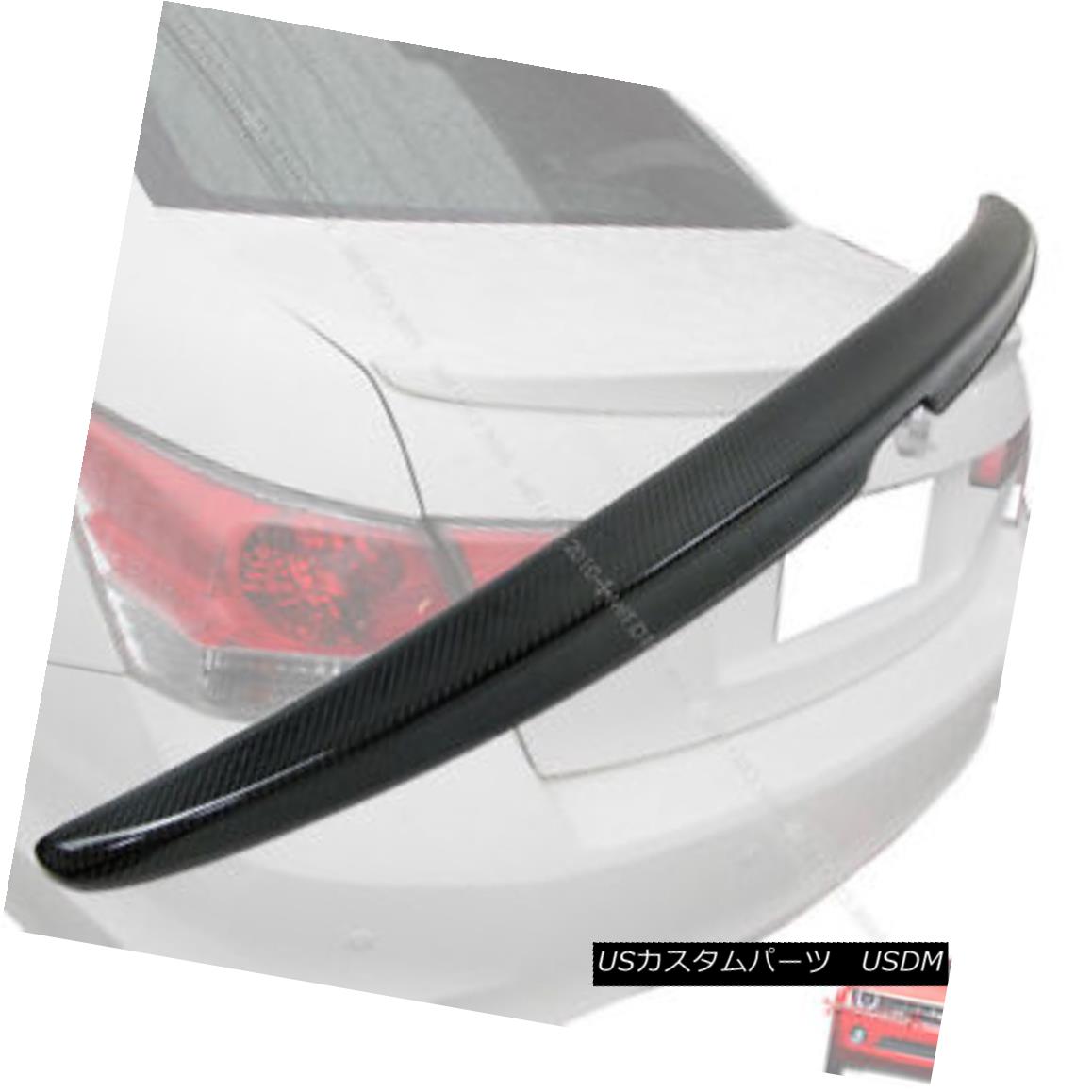 エアロパーツ ++08-12 Carbon Fiber For HONDA Accord Sedan OE Type Rear Trunk Tail Spoiler Wing ++ 08-12 HONDAアコード用カーボンファイバーOEタイプリアトランクテールスポイラーウイング 【並行輸入品】|カスタムパーツ WORLD倉庫